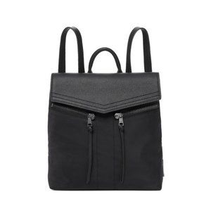 Botkier Trigger Nylon Backpack In Black/Gunmetal